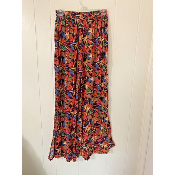 NATURAL LIFE Pants - Natural Life Palazzo Pants Wide Side Slit Leg Womens Medium Hippie Beachy Boho